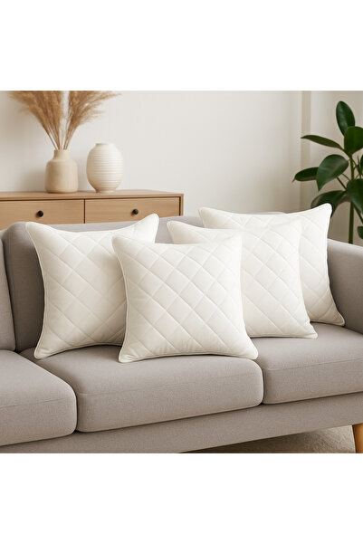 SELLER HOME Set of 4 Pillows 40x40cm - Hypoallergenic, Quilted