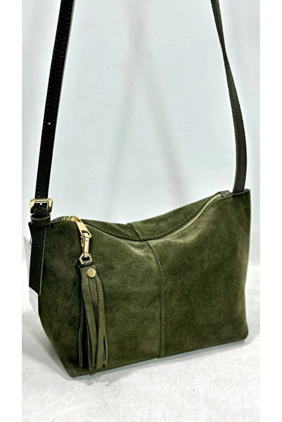 çkn sedat çakan çanta & fular & aksesuar Genuine Suede Leather Women's Shoulder Bag