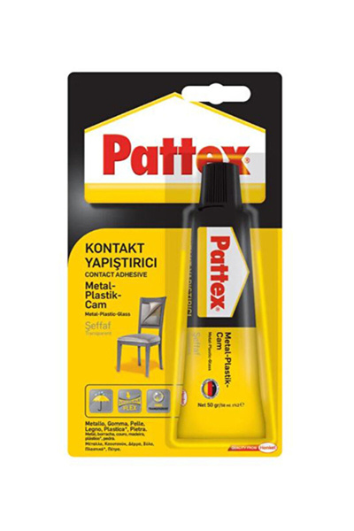 Genel Markalar Pattex 50gr Tüp Metal Cam Plastik