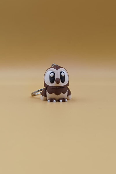 Rodopiva سلسلة مفاتيح على شكل بومة - حلية متحركة لتزيين الحقائب