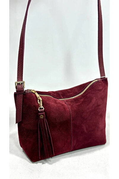çkn sedat çakan çanta & fular & aksesuar Genuine Suede Leather Women's Shoulder Bag