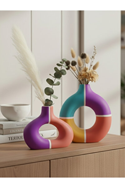 LUNİVAA HOME مجموعة ديكور منزلية بنمط هندسي على الطراز البوهيمي للمنزل والمكت...