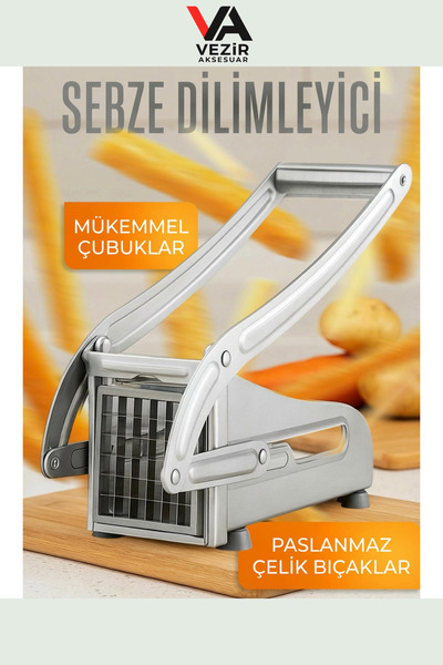 BUFFER®PX Paslanmaz Çelik Patates Sebze Doğrayıcı – Güçlü Kol Mekanizmalı El ...