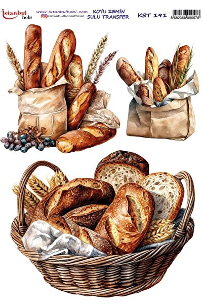 İstanbul Hobi Dark Background Water Transfer Paper 25X35Cm Kst-191