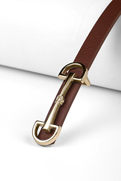 marisha Special Gold Buckle Tan Women's Belt, Trouser Belt, Shirt Belt, Coat ...