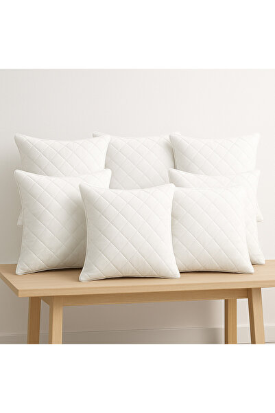 SELLER HOME Set of 8 Pillows 40x40cm - Hypoallergenic, Quilted