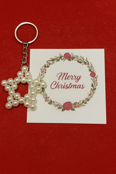 Hediye_dükkanı19 10Pcs Pearl Star Keychain Special for New Year