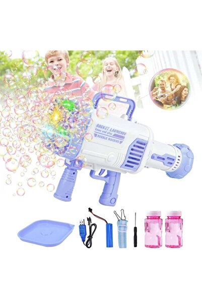 GABA لعبة بندقية بازوكا للفقاعات مزودة بـ 60 فتحة رغوة، للأطفال من سن 3 سنوات...