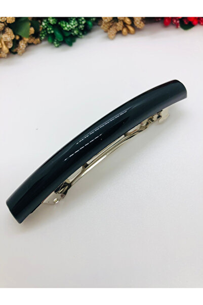 İnDerin مشبك نسائي أسود أوتوماتيكي متوسط ​​الحجم 9.5 سم