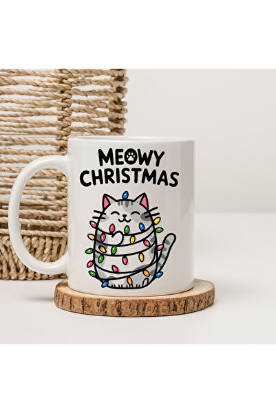 Er-Se Tasarım Kedi Temalı Yılbaşı Kupası, Hediye Yılbaşı Kupası, Arkadaşa Hed...