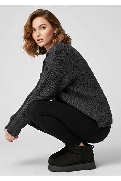 Famele's ®   I Airdrie Lifestyle Uggys Winter Women's Fur-Lined High-Sole Boots