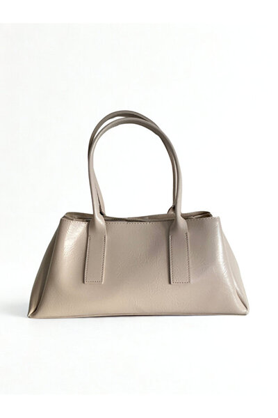 Rivina Luki Women's Modern Zippered Three-Compartment Handbag and Shoulder Bag