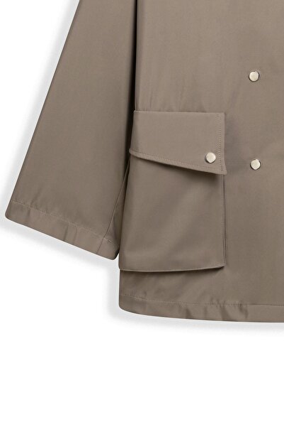 praye Buttoned Oversized Jacket Mink