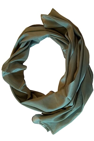 Lakshmi eșarfă de mătase, verde închis, 160 x 60 cm