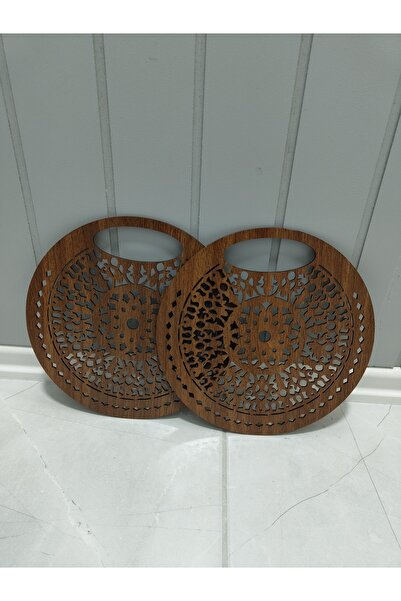 AYDEMİR EL SANATLARI MAKROME ÖRGÜ İÇİN PLAKA AHŞAP ÇANTA Kiti (25cm)