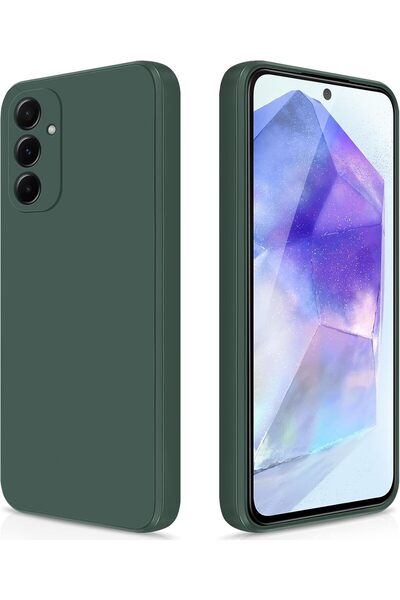 HYX جراب سيليكون لهاتف Samsung Galaxy A55 5G - هيكل كامل ناعم الملمس، حماية ل...