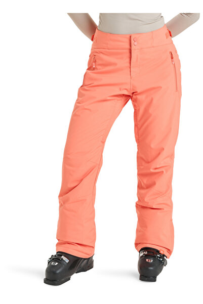 Quiksilver ERJTP03297-ALPINE RIDGE PT Turuncu Normal Kadın Kayak Pantolonu