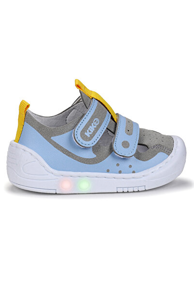 Kiko Kids Nera Velcro Lighted Baby Boy Walking Sports Shoes