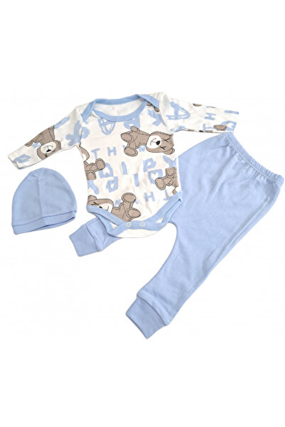 Pitikot Costumas pentru bebeluși din 3 piese (fabricată în Turcia)