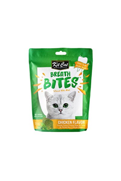 Kit Cat كت كات بريث بايتس نعناع مكافآت قطط ومكمل غذائي بنكهة الدجاج 60g