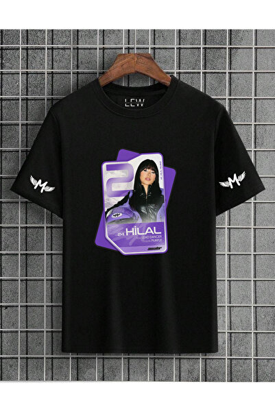 lovver تي شيرت قطني من القماش القابل للتنفس بطباعة فاخرة بتصميم هلال الهواة م...