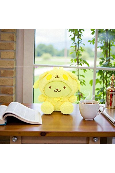 Kuzey Tacı My Melody and Cinnamoroll Hooded Plush Mini Backpack Cute Character Figure Bag Vip