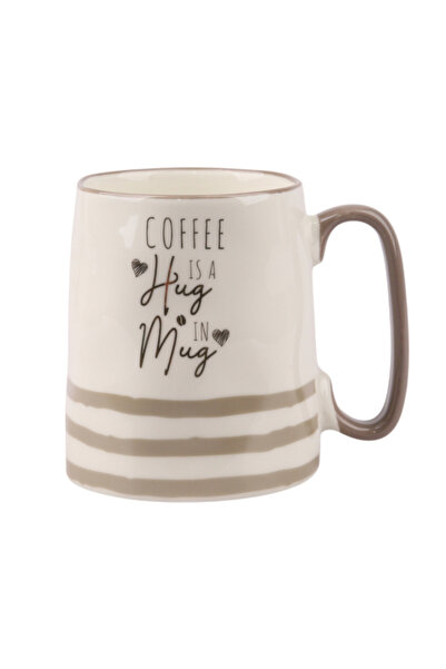Bien Servi Coffee Is A Hug In Mug Printed Coffee Mug