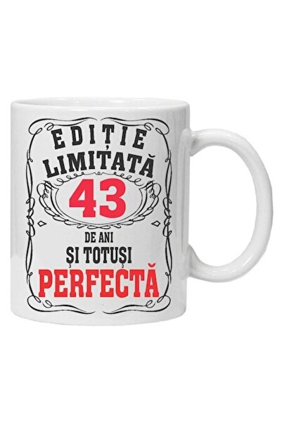 CRD PRINT Personalized Mug "Limited Edition - Perfect", 43 Years, 330 ml, White