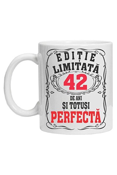 CRD PRINT Personalized Mug "limited edition - perfect" - 42 Years, 330ml, White