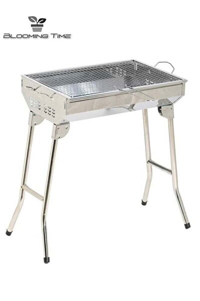BLOOMING TIME Stainless steel foldable grill for easy carrying both indoors a...