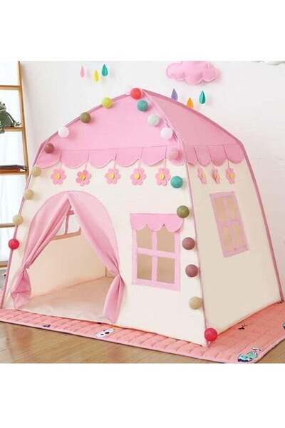 BLOOMING TIME Pink Flowers Blossoming Children's Play Tent, With Lights, Simp...