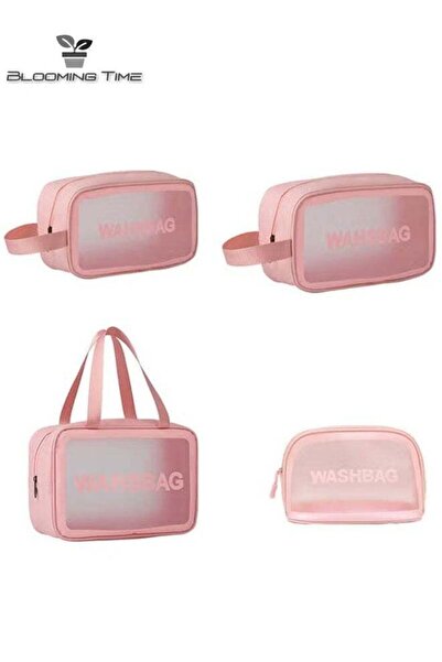 BLOOMING TIME 4-Piece Cosmetic Storage Bag, Waterproof, Easy To Carry, Easy T...