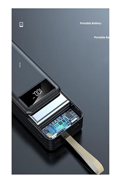 Generic 50000mAh Power Bank 4 Port Portable Charger 2.1A Fast Charge External Battery for Travel Camping