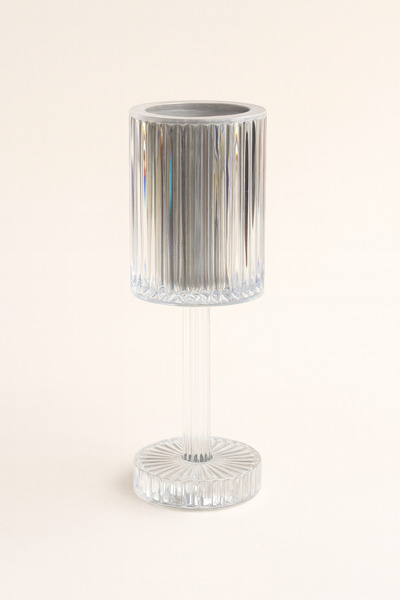 Mirilliahome RGB Kristal Görünümlü Dokunmatik Şarjlı Masa Lambası – Renkli Iş...