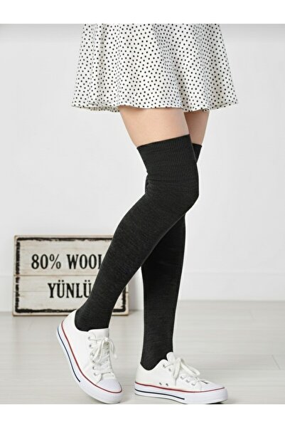 Algitsin O L A Over-The-Knee Socks+Wool+ Stitch-Free +Flexible+ Transitional
