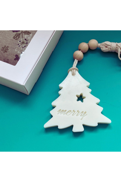 LumanariArtizanale.Ro Wardrobe Air Freshener, Scented Tablet, EVERGREEN- Fir, Oud, Bergamot, handmade in Romania