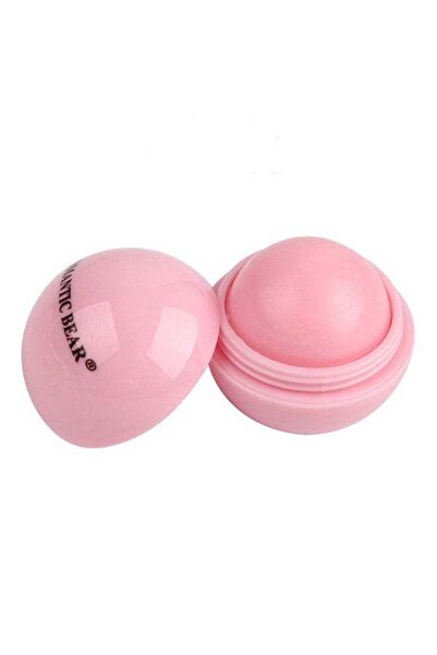 Romantic Bear Ball Shaped Moisturizing Lip Balm Pink