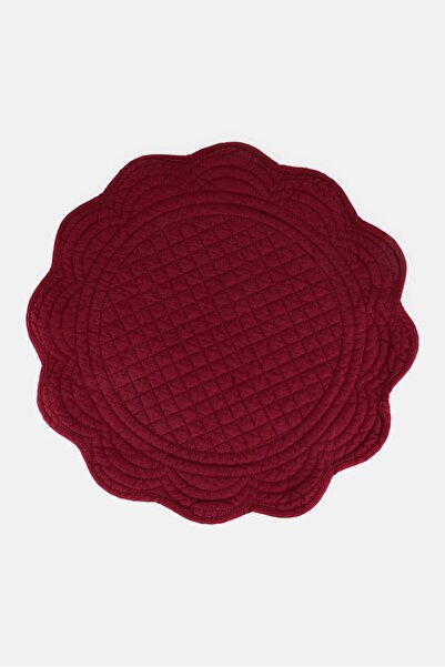 Muy Mucho Textured Padded Placemat, Maroon