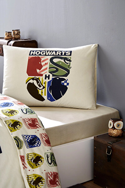 Özdilek Harry Potter Hogwarts Single Licensed Elastic Children's Duvet Cover Set