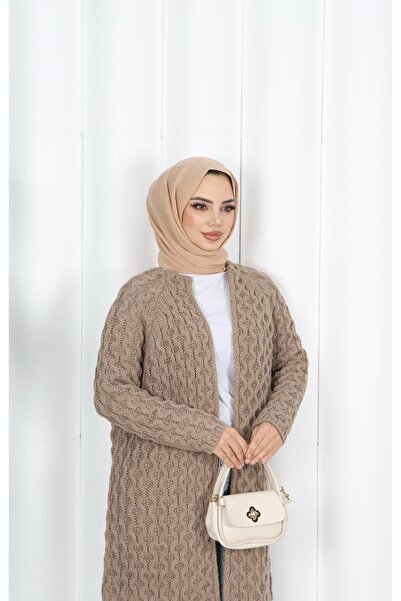 NİSUM MODA Knitted Thick Knitwear Cardigan