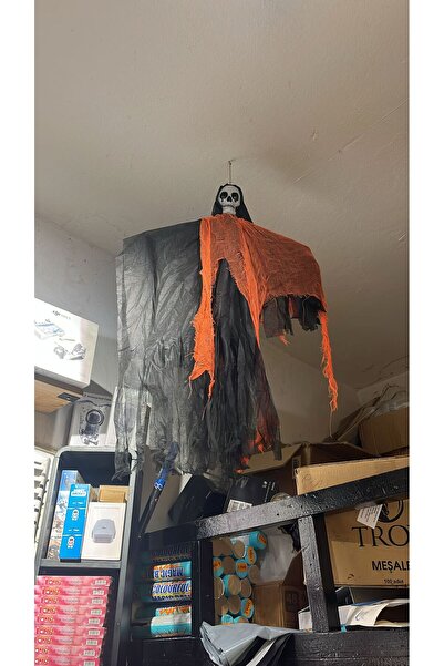 İRHANLAR Saçaklı Sesli Işıklı Ürperti Kuru Kafa Korku Hayalet Asılabilir Hall...