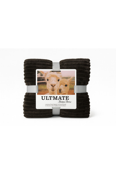 BaoBao Super soft dark brown fluffy blanket, 1 KG, thick and warm, 200x230