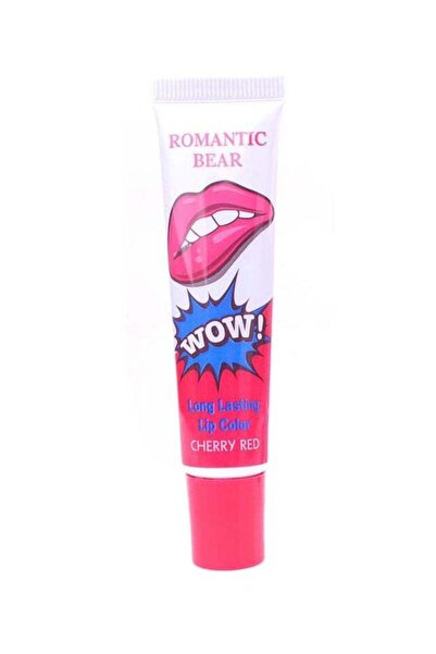 Romantic Bear ملمع شفاه غير لاصق يدوم طويلاً بلون أحمر كرزي