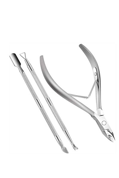 BLOOMING TIME 3 IN 1 Stainless Steel Nail Cuticle Remover Cutter Clippers Tool