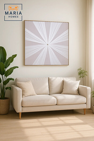 MARIA HOMES Modern Wall Art 100×100 – Abstract Frame & Luxury Wall Decor for Living Room