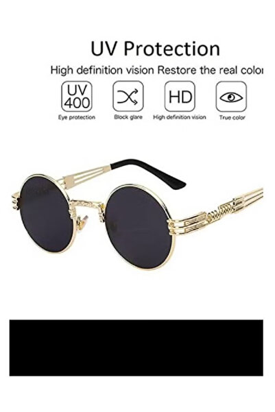 Primo Plus UV Protection Round Frame Sunglasses - Lens Size: 48 mm