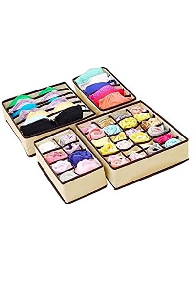 BLOOMING TIME مجموعة منظم ملابس داخلية قابلة للطي من قماش غير منسوج مكونة من ...