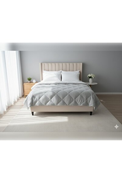 Yayo Çift Kişilik Lüx Gri Wellsoft Yorgan Çift Taraflı 195 X 215 (Renk GRİ )