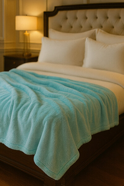 BaoBao Cocolino light blue blanket 200x230 cm, fluffy, warm, 1 kg
