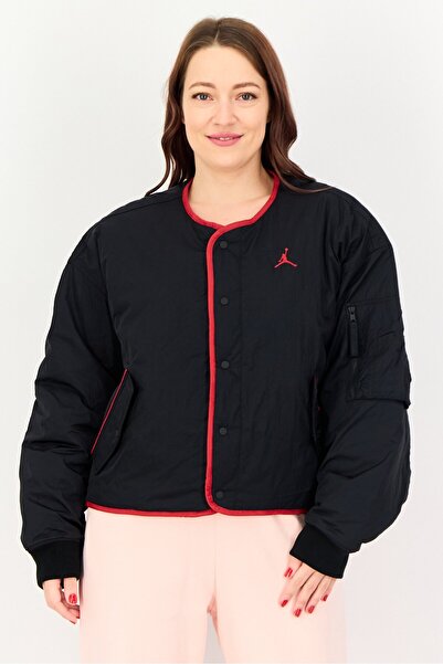 Nike Women Loose Fit Long Sleeve Outdoor Jacket, Black